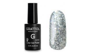 Grattol Color Gel Polish Luxury Stones - Opal Platinum, 9ml